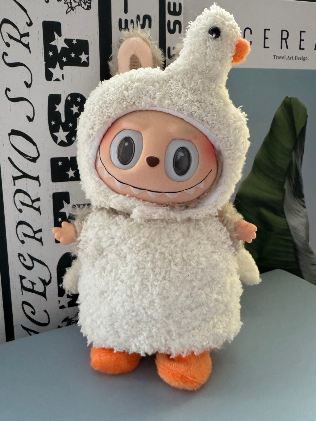 【Clothes only】Goose Plush Doll outfit clothing for 17cm labubu Costume