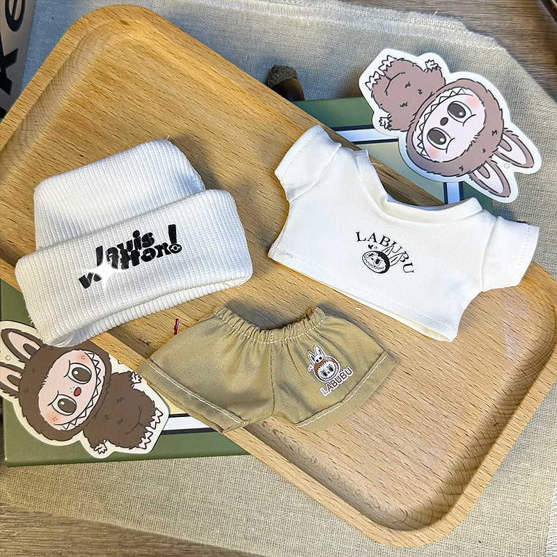 【Clothes only】 VIVI 3pcs clothes Set Trendy Doll Clothing For labubu Boy style