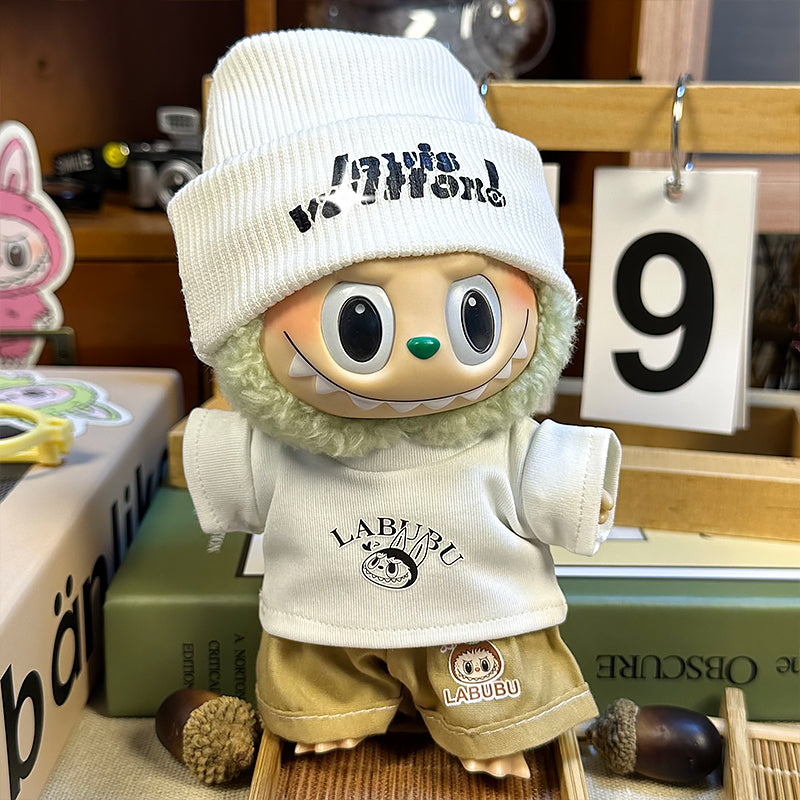 【Clothes only】 VIVI 3pcs clothes Set Trendy Doll Clothing For labubu Boy style