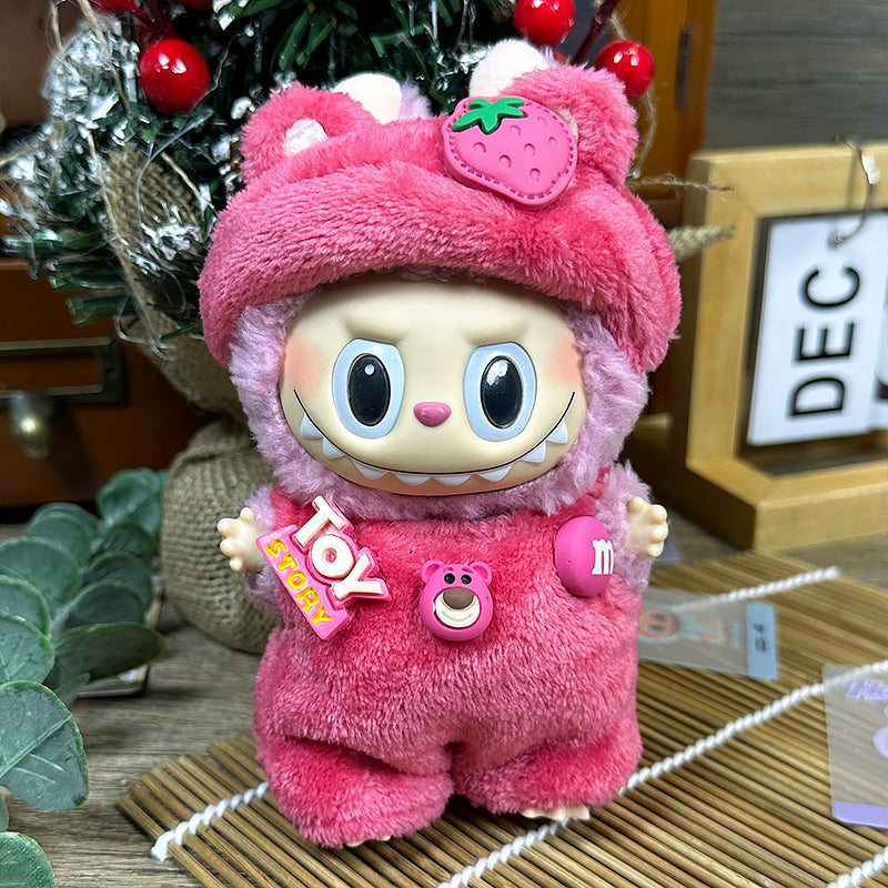 【Clothes only】Strawberry Doll plush Clothing for La bubu cute outfit