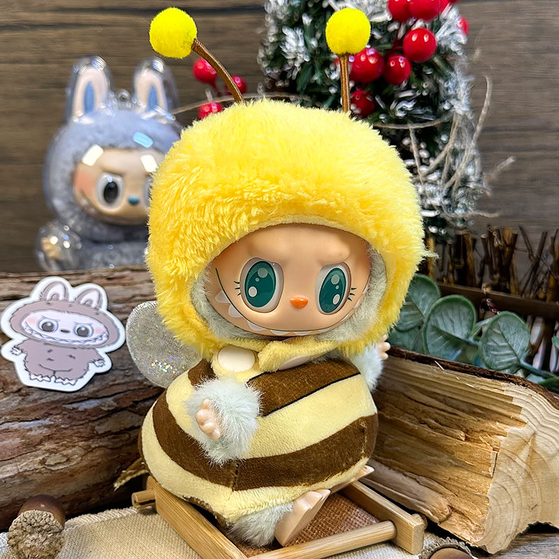 【Clothes only】Labeebee Animal Pretend Clothes for Labubu Doll outfit Kawaii Labubu Overalls Outfit Set