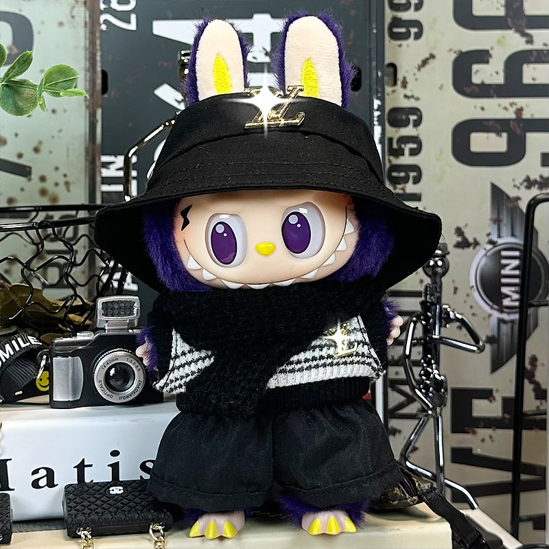 【Clothes only】LULU Doll clothing  for Labubu 17cm Doll outfit designer Style