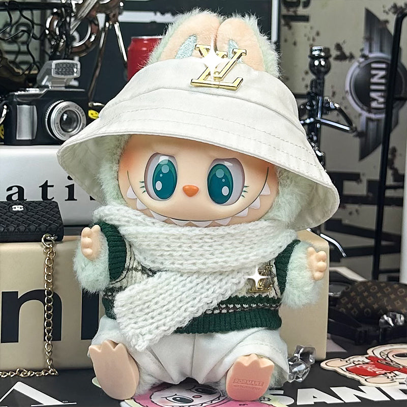 【Clothes only】LULU Doll clothing  for Labubu 17cm Doll outfit designer Style